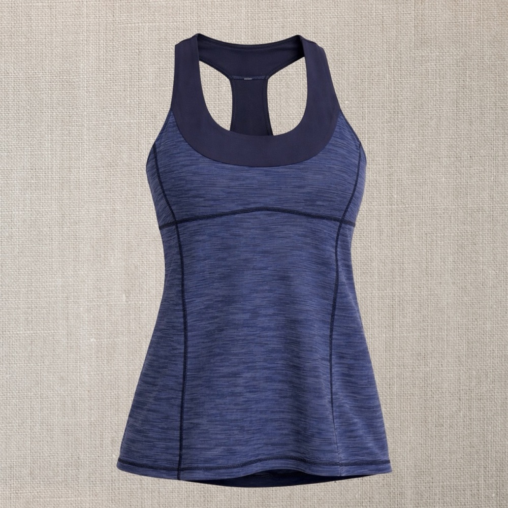 Lululemon Scoop Neck Tank *Luon - Wee Are From Space/Cadet Blue